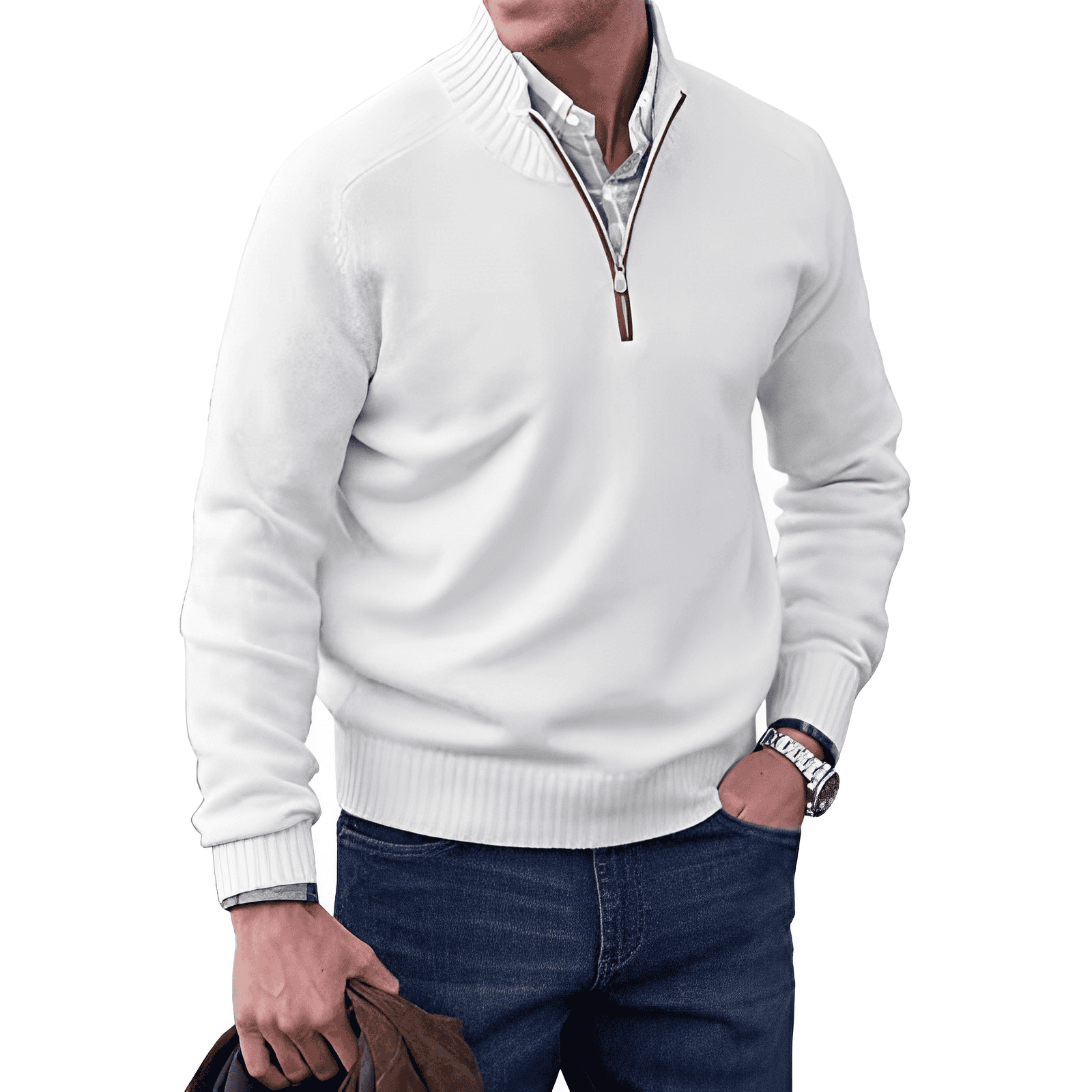 Mario™ | The Elegant Zip Sweater