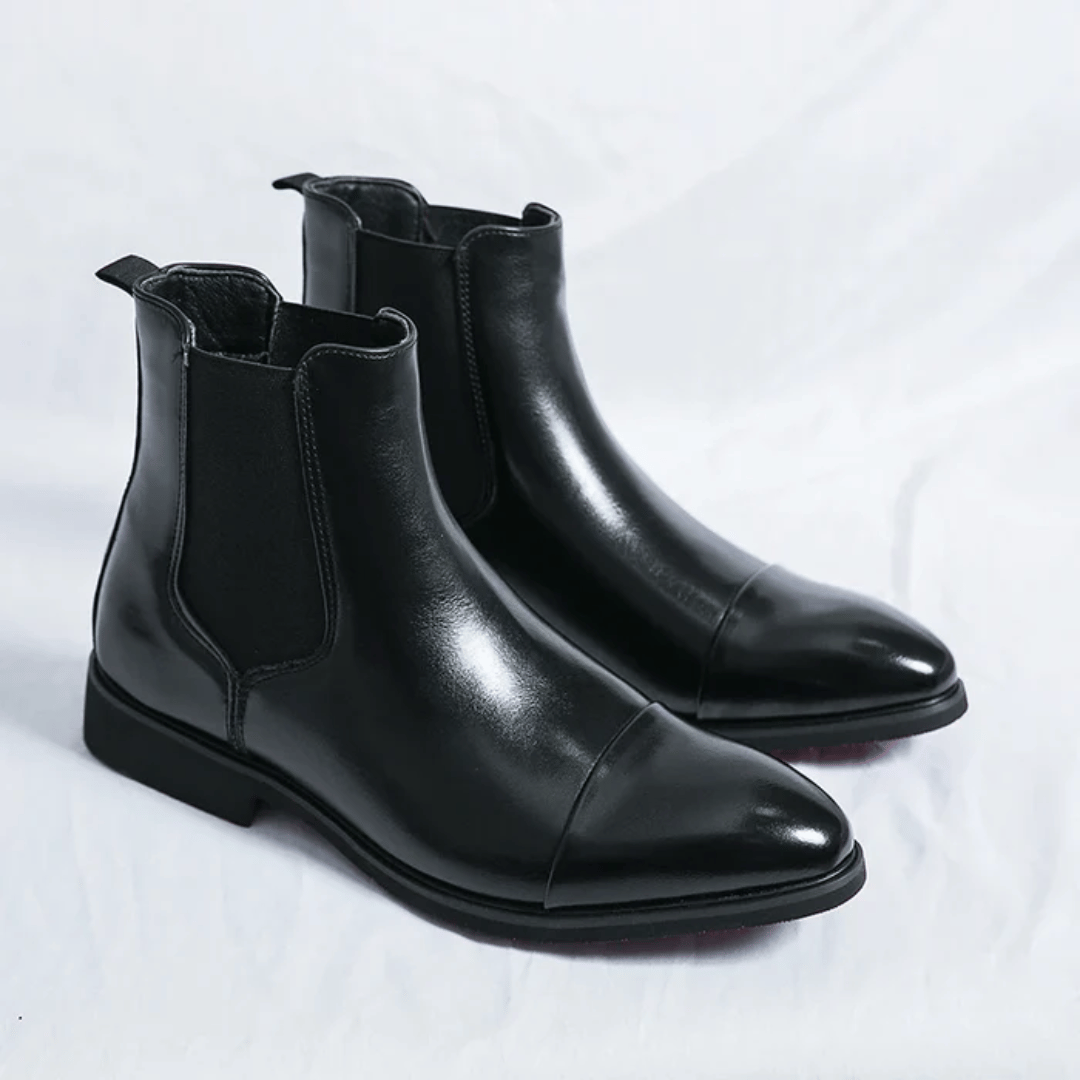 Matteo Donato Premium Leather Chelsea Boots