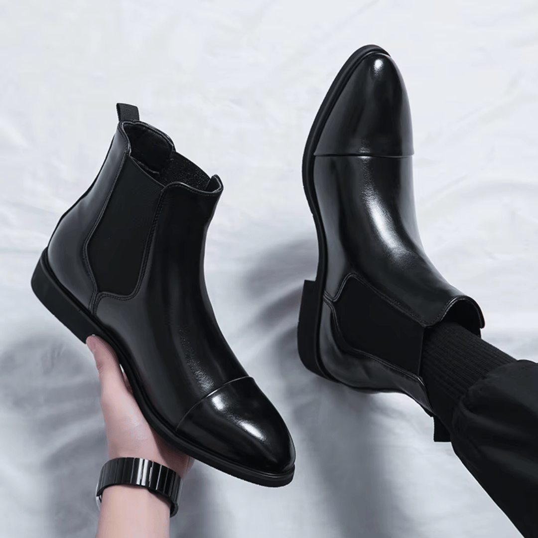 Matteo Donato Premium Leather Chelsea Boots