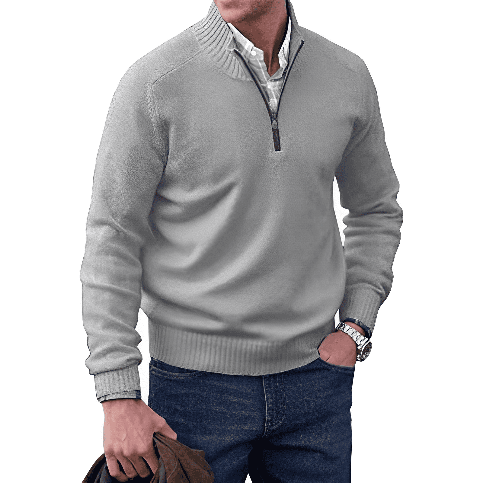 Mario™ | The Elegant Zip Sweater