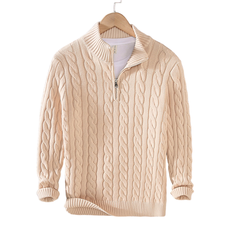 Lukas™ - Luxe Knit Sweater with Zipper