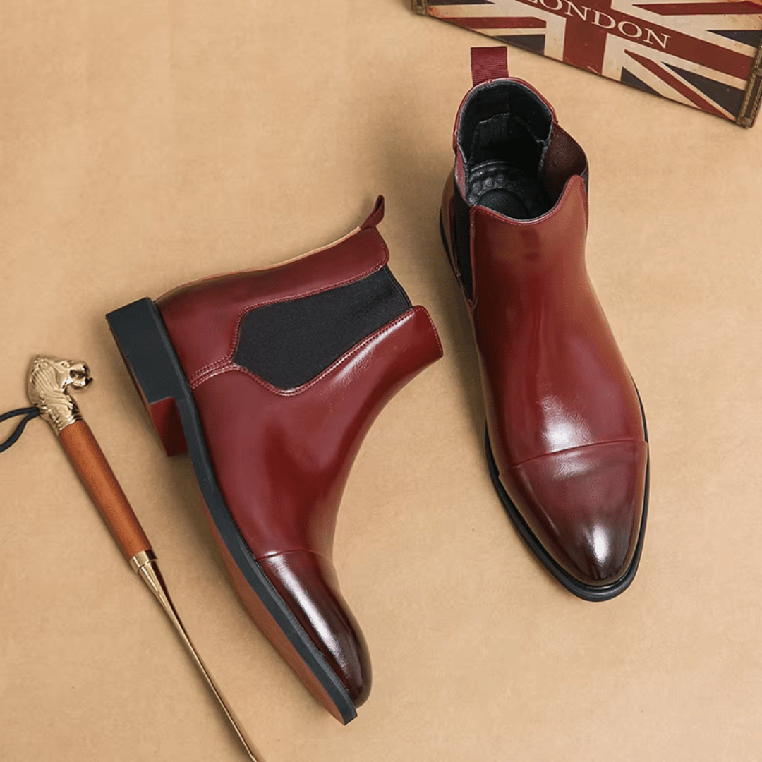 Matteo Donato Premium Leather Chelsea Boots