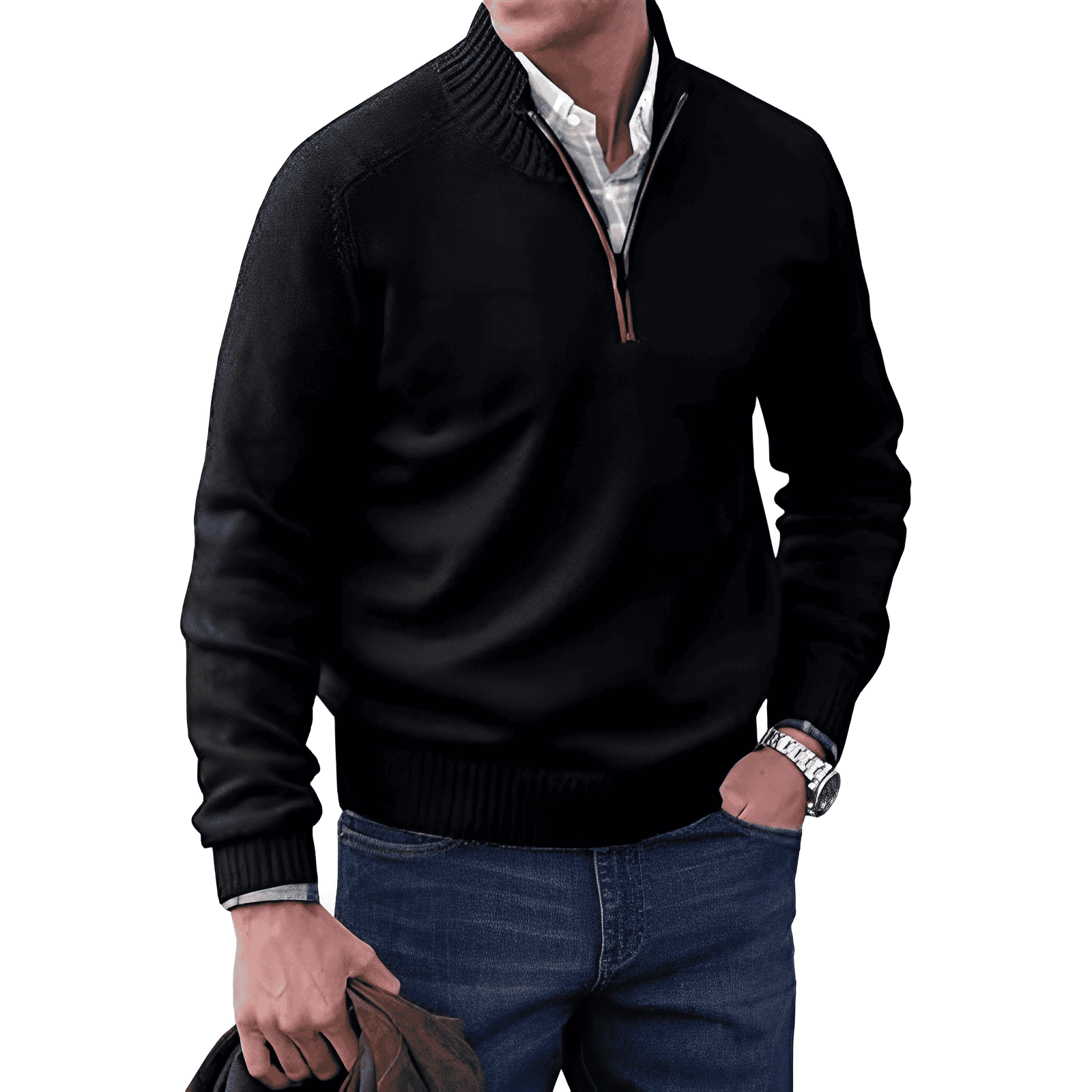 Mario™ | The Elegant Zip Sweater