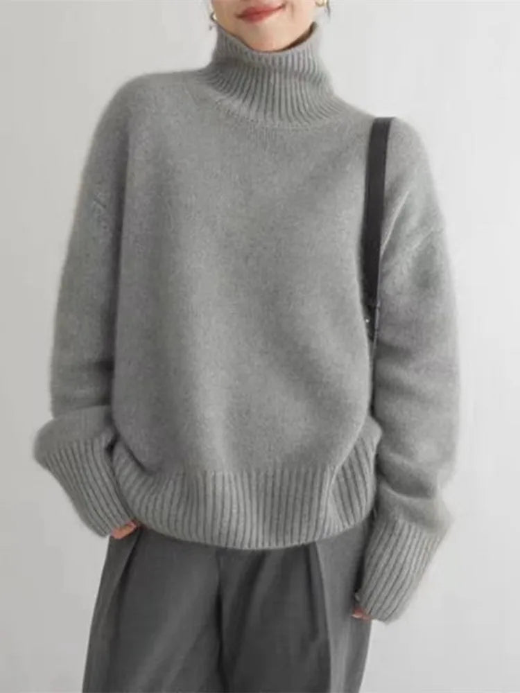 Marie | Cashmere Sweater with Roll Neck