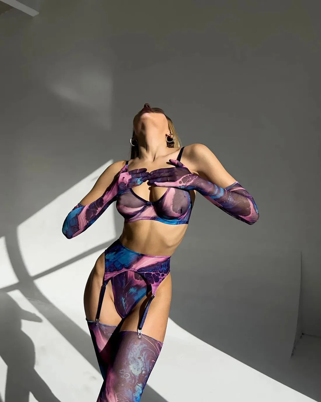 Poppy | 5-Piece Tie Dye Lingerie Set