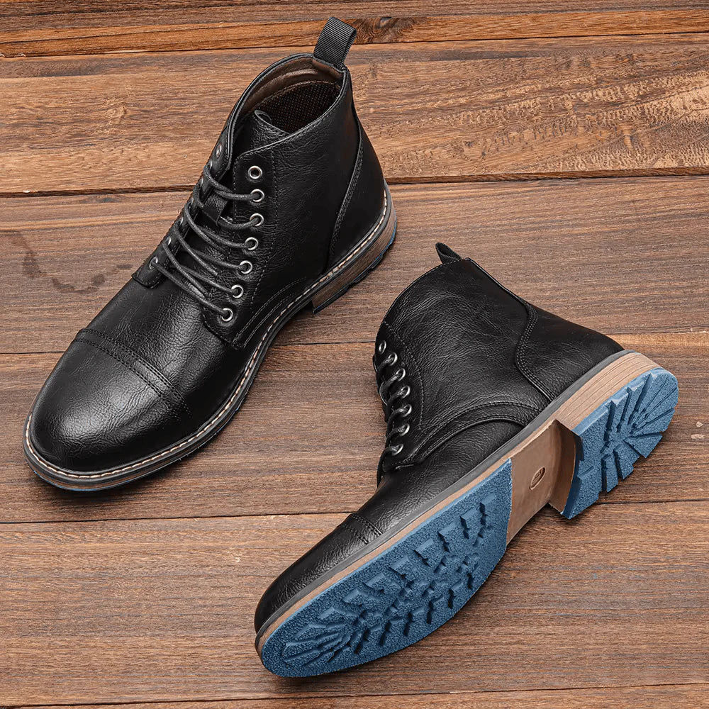 Conor | Leather Ankle Boots with Modern Style