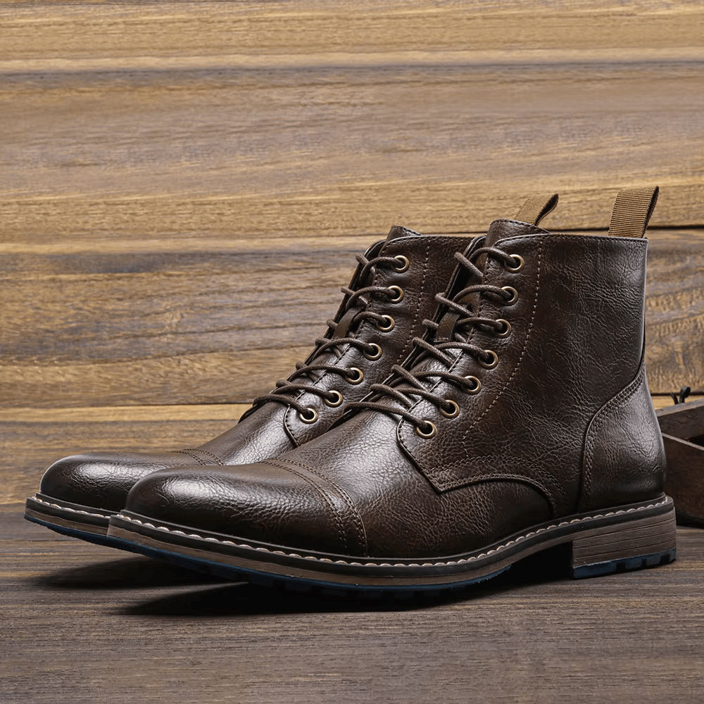 Conor | Leather Ankle Boots with Modern Style