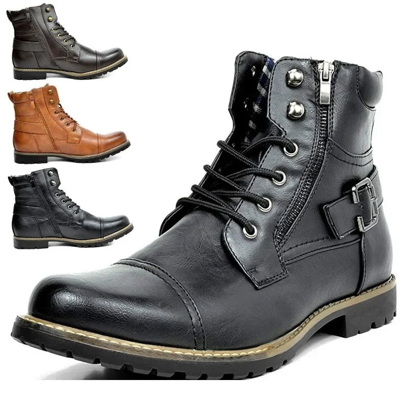 Damon | Timeless Leather Lace-Up Boots