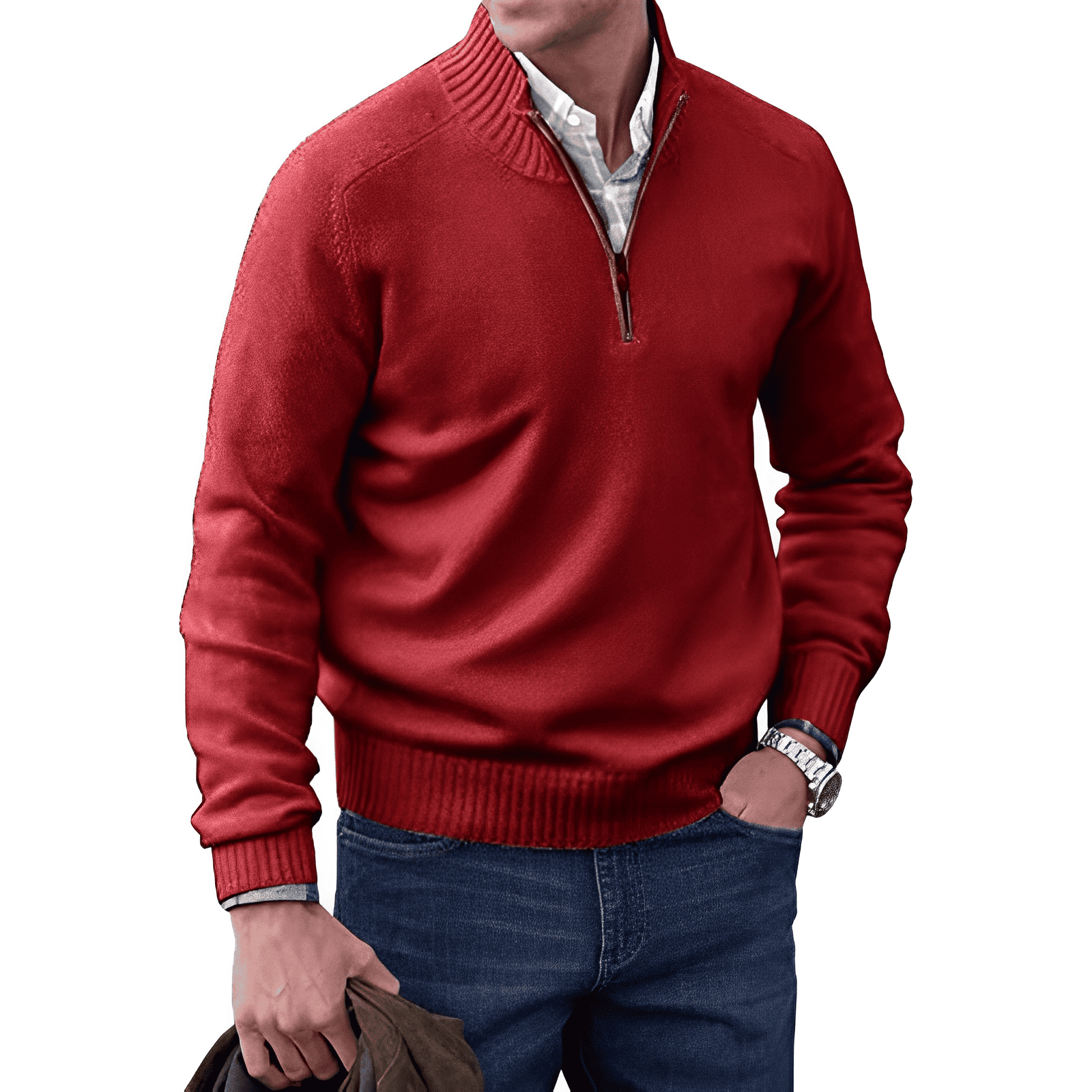 Mario™ | The Elegant Zip Sweater