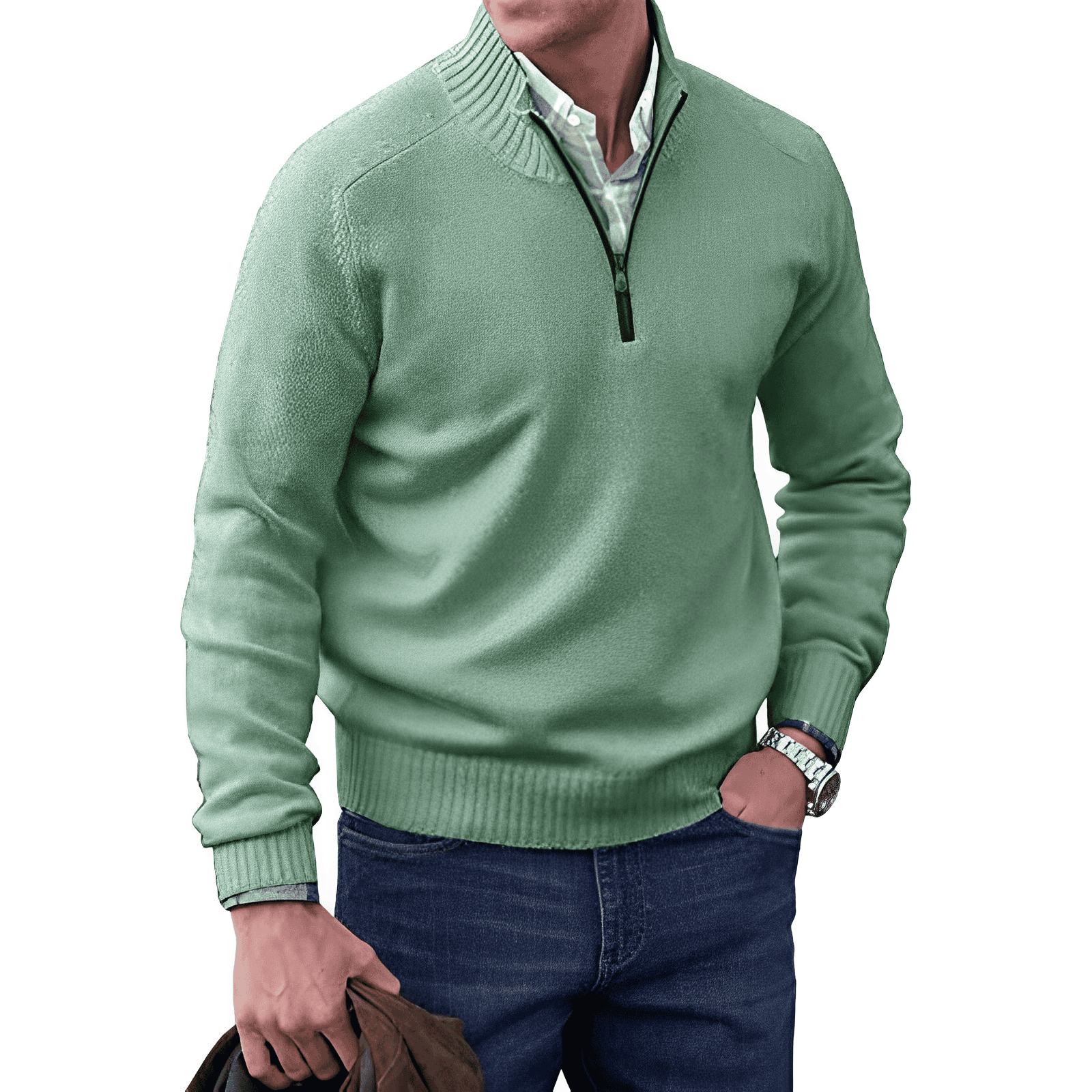 Mario™ | The Elegant Zip Sweater