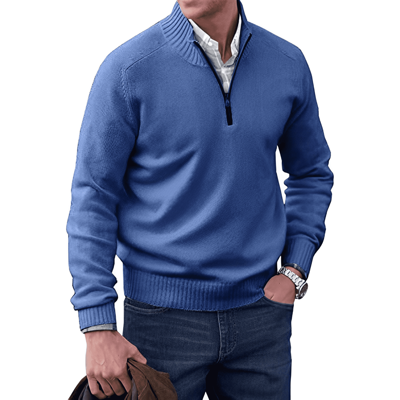 Mario™ | The Elegant Zip Sweater