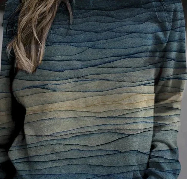 Wave Printed Sweatshirt